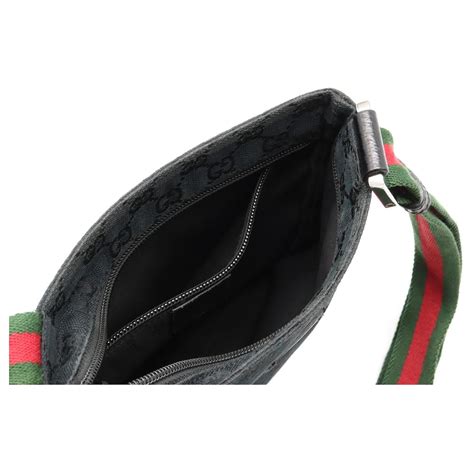 sacoche gucci noir rouge vert|gucci handbags.